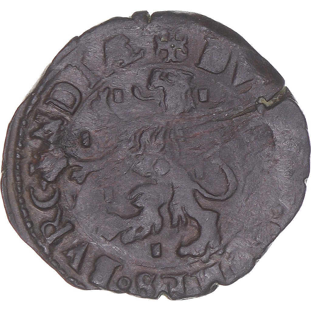 Moneta, TERYTORIA FRANCUSKIE, Franche-Comté, Philip IV, 2 Deniers, Dole