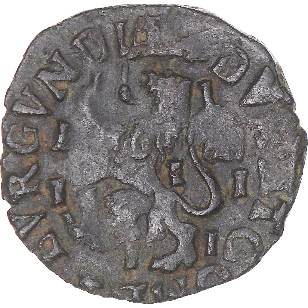 Moneta, TERYTORIA FRANCUSKIE, Franche-Comté, Philip IV, 2 Deniers, Dole