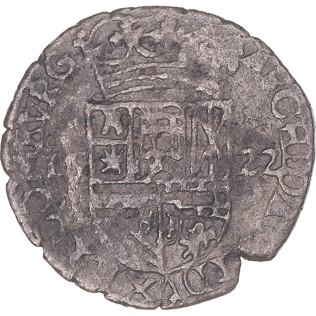 Moeda, ESTADOS FRANCESES, Franche-Comté, Philip IV, carolus au lion, 1622