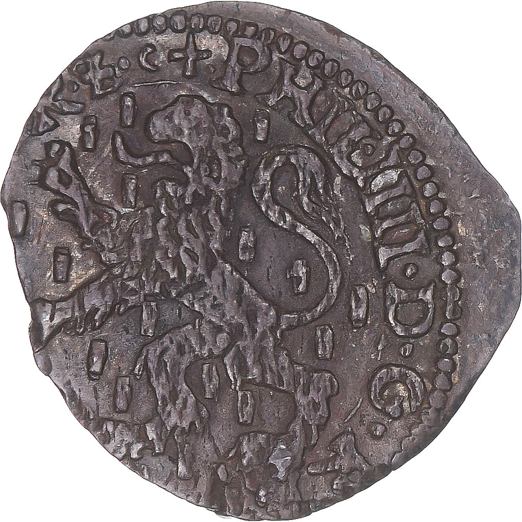 County of Burgundy, Philip IV, carolus au lion, 1622, Dole, Silver, AU(50-53)