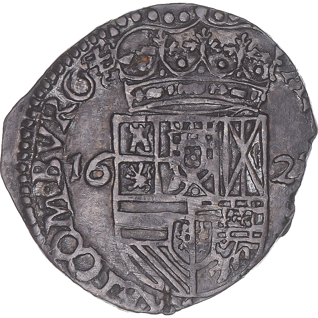 County of Burgundy, Philip IV, carolus au lion, 1622, Dole, Silver, AU(50-53)