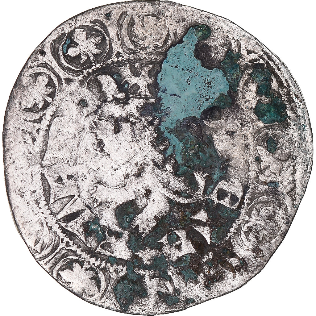 Moeda, França, Flanders, Louis II de Mâle, Gros, 1346-1384, VF(30-35), Prata