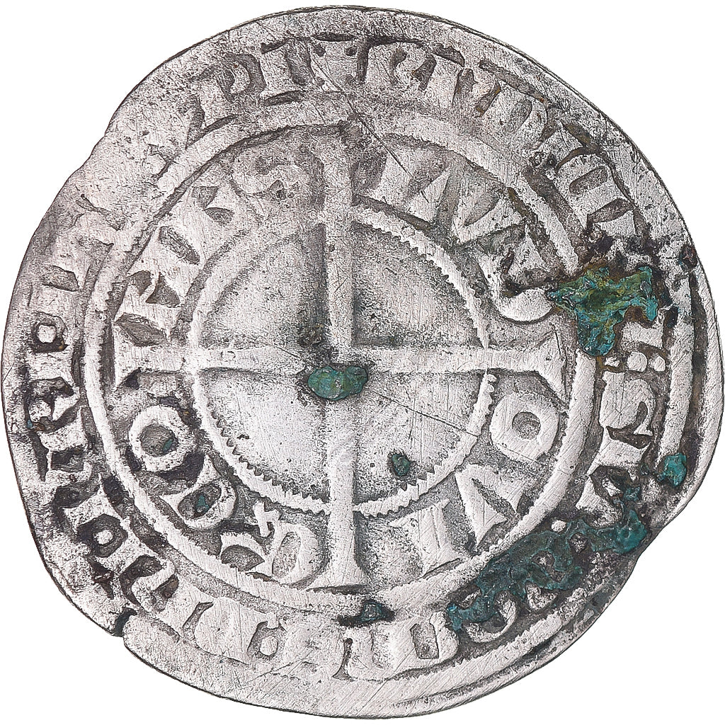 Moneta, Francja, Flanders, Louis II de Mâle, Gros, 1346-1384, VF(30-35)