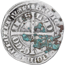 Moeda, França, Flanders, Louis II de Mâle, Gros, 1346-1384, VF(30-35), Prata