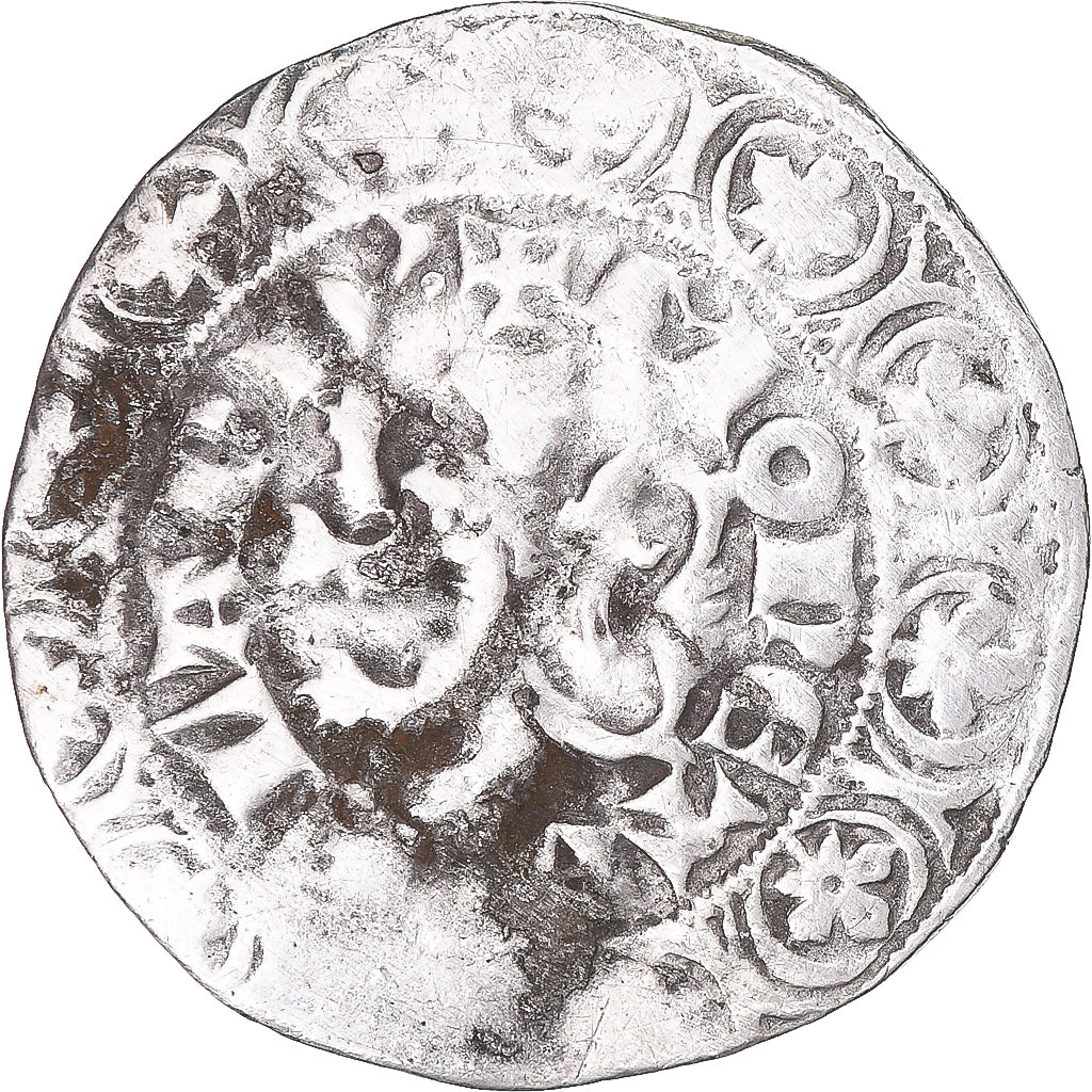 Moneta, Francja, Flanders, Louis II de Mâle, Gros, 1346-1384, VF(30-35)