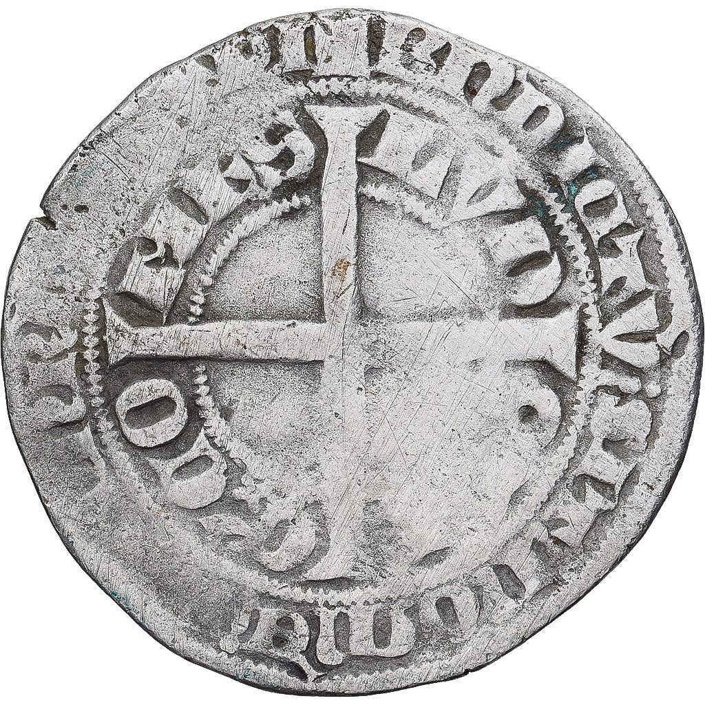 Moneda, Francia, Flanders, Louis II de Mâle, Gros, 1346-1384, BC+, Plata