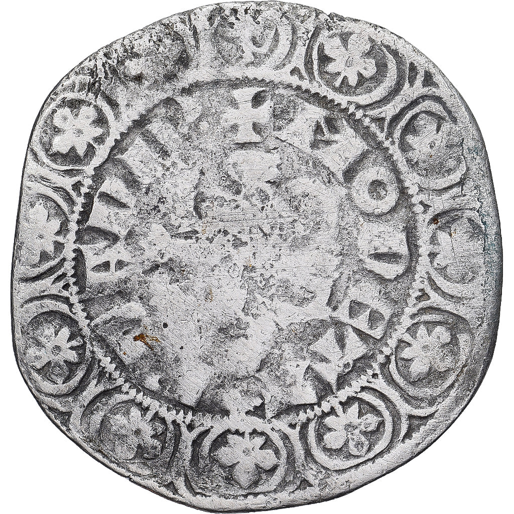 Moneda, Francia, Flanders, Louis II de Mâle, Gros, 1346-1384, BC+, Plata