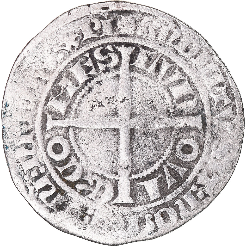 Monnaie, France, Flandre, Louis II de Mâle, Gros, 1346-1384, TB+, Argent