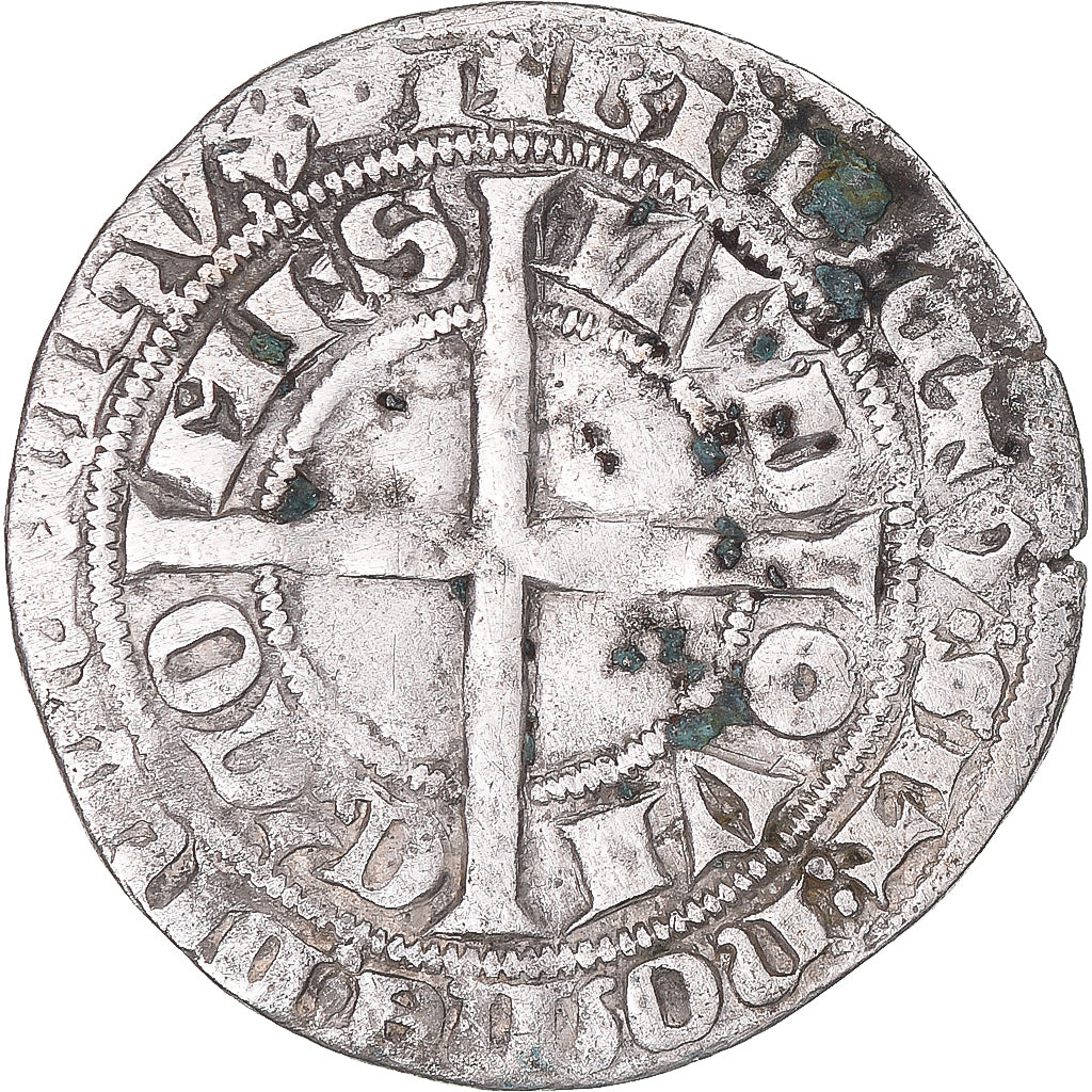 Moneta, Francja, Flanders, Louis II de Mâle, Gros, 1346-1384, VF(30-35)