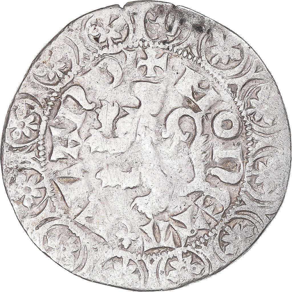 Moneta, Francja, Flanders, Louis II de Mâle, Gros, 1346-1384, VF(30-35)