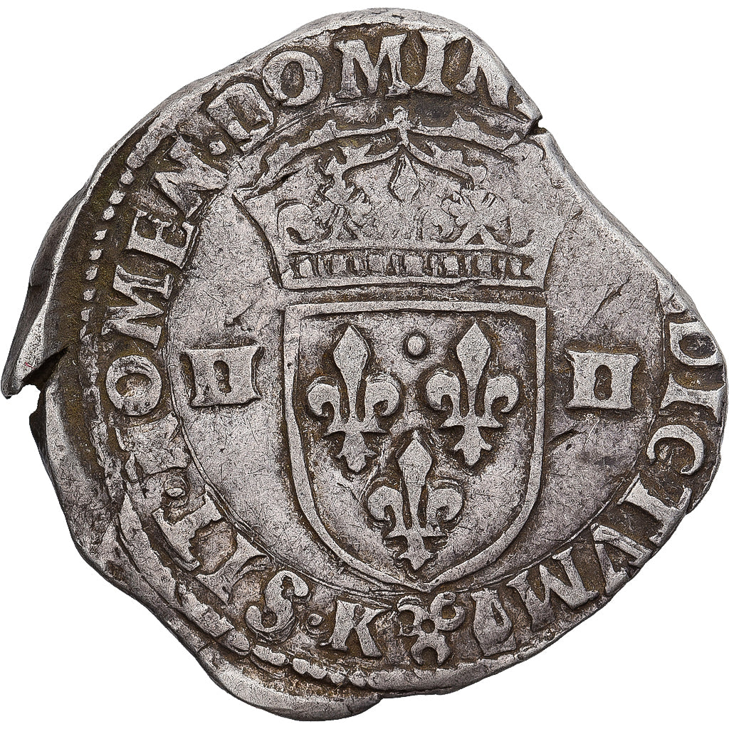 Moneda, Francia, Henri IV, 1/4 Ecu, Bordeaux, BC+, Plata, Gadoury:597