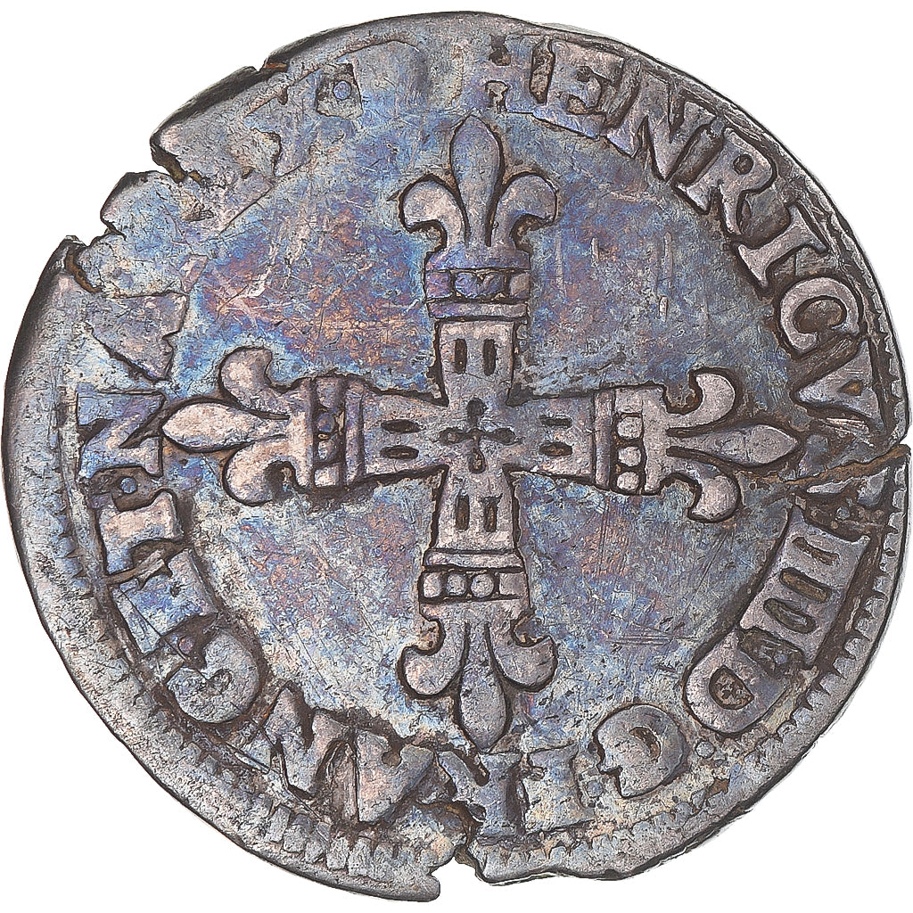 Moneta, Francia, Henri IV, 1/4 Ecu de Béarn, 160Z, Morlaas, BB+, Argento