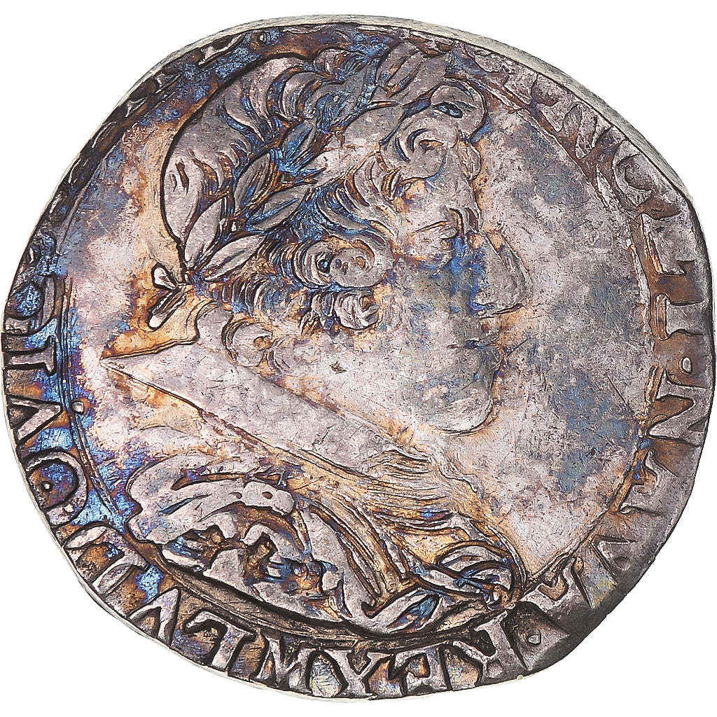 Munten, Frankrijk, Louis XIII, 1/2 Franc au col plat, 1631, Toulouse, ZF