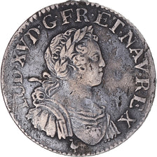 France, Louis XV, 1/4 Ecu aux 8 L, 1725, Montpellier, Argent, TTB, Gadoury:304