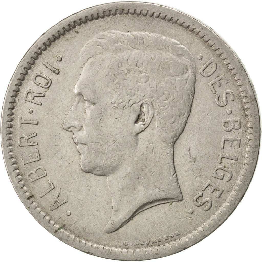Monnaie, Belgique, 5 Francs, 5 Frank, 1933, TTB, Nickel, KM:97.1