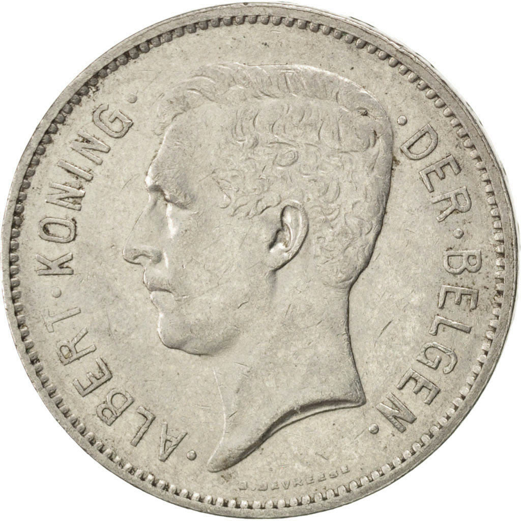 Monnaie, Belgique, 5 Francs, 5 Frank, 1933, TTB, Nickel, KM:98