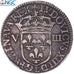 France, Louis XIII, 1/8 Ecu, 1643, Tours, Argent, NGC, XF Details, Gadoury:24