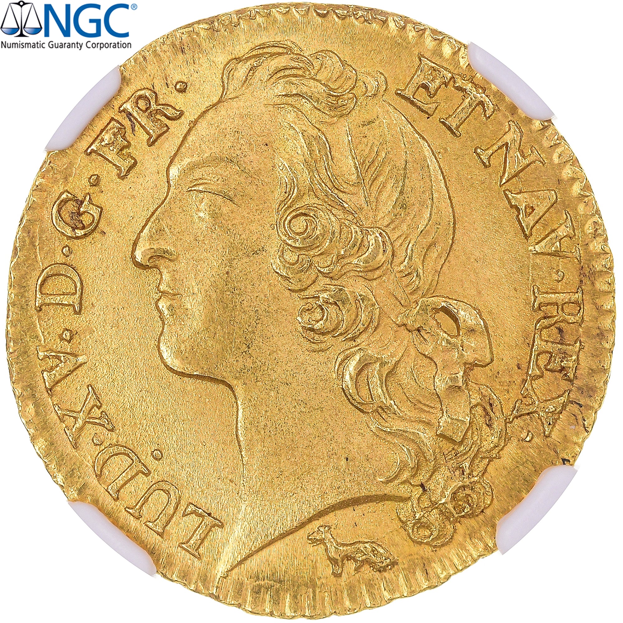 France, Louis XV, louis d'or au bandeau, 1753, Paris, 2nd semestre, Or, NGC