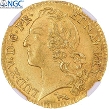 France, Louis XV, louis d'or au bandeau, 1753, Paris, 2nd semestre, Or, NGC