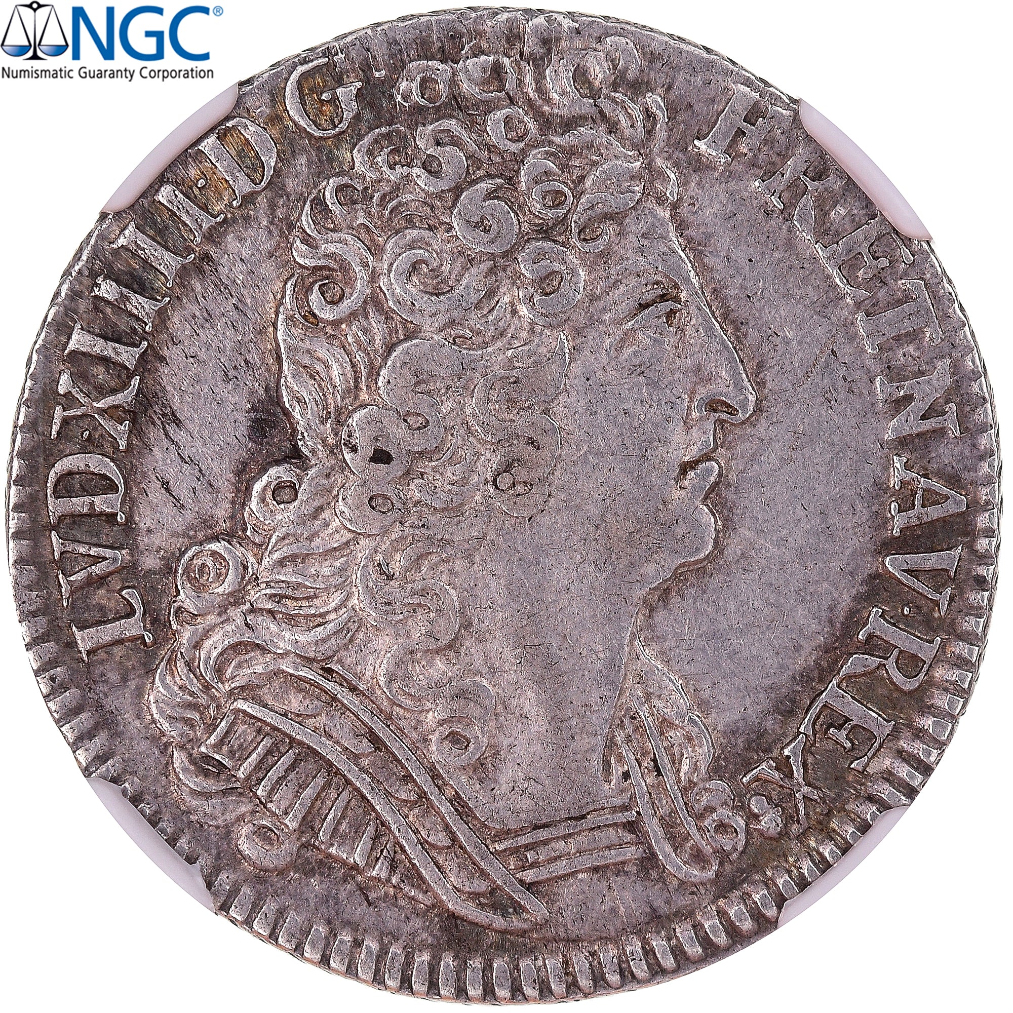 France, Louis XIV, 1/4 Ecu aux 3 couronnes, 1709, Reims, TOP POP, Silver, NGC