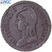 France, 2 Décimes, Dupré, AN 4, Paris, Bronze, NGC, MS63, Gadoury:300