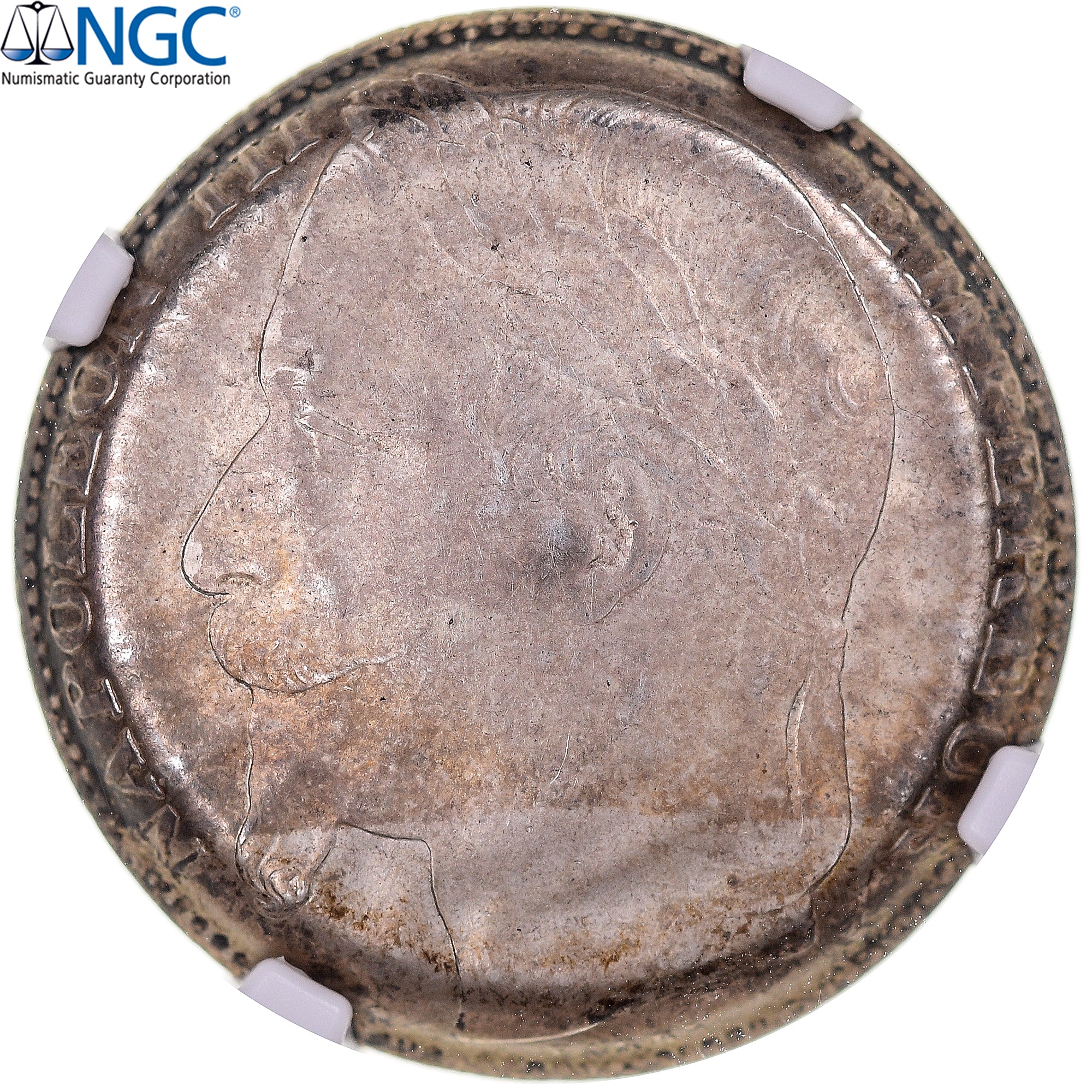 France, Napoleon III, 1 Franc, 1867, Bordeaux, REVERSE DIE CAP, NGC, MS66