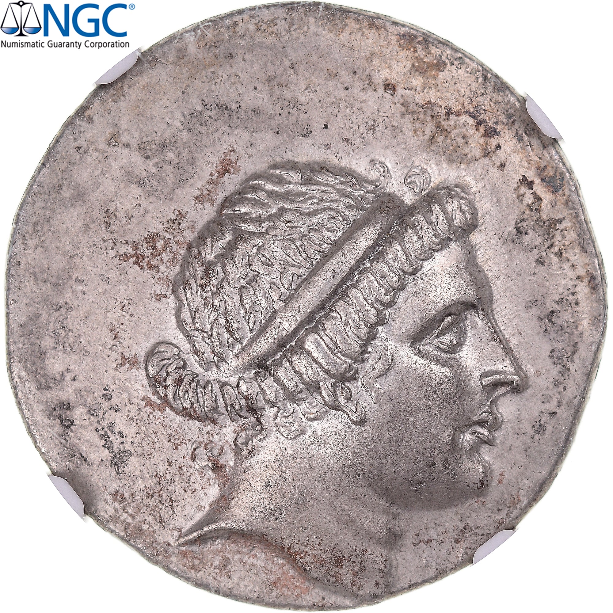 Aeolis, Tetradrachm, ca. 155-143 BC, Kyme, Silber, NGC, AU 5/5-3/5, SNG-Cop:105
