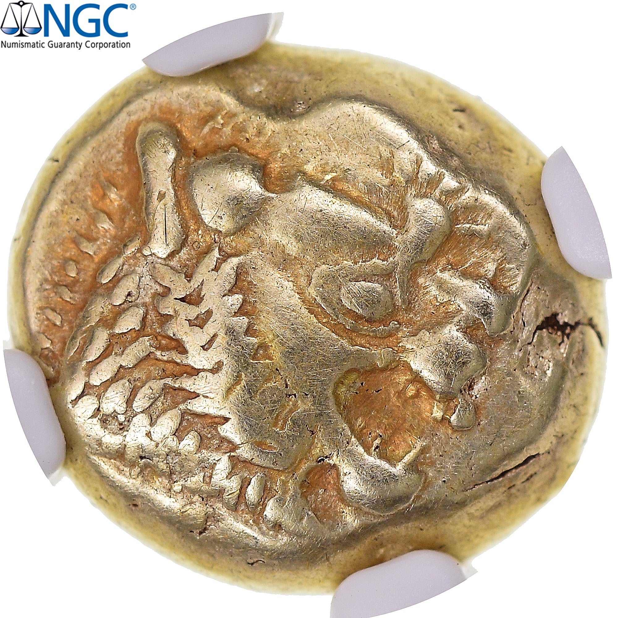 Lydia, Alyattes II, 1/3 Stater, ca. 610-546 BC, Sardis, Electrum, NGC, XF