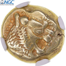 Lydia, Alyattes II, 1/3 Stater, ca. 610-546 BC, Sardis, Electrum, NGC, XF