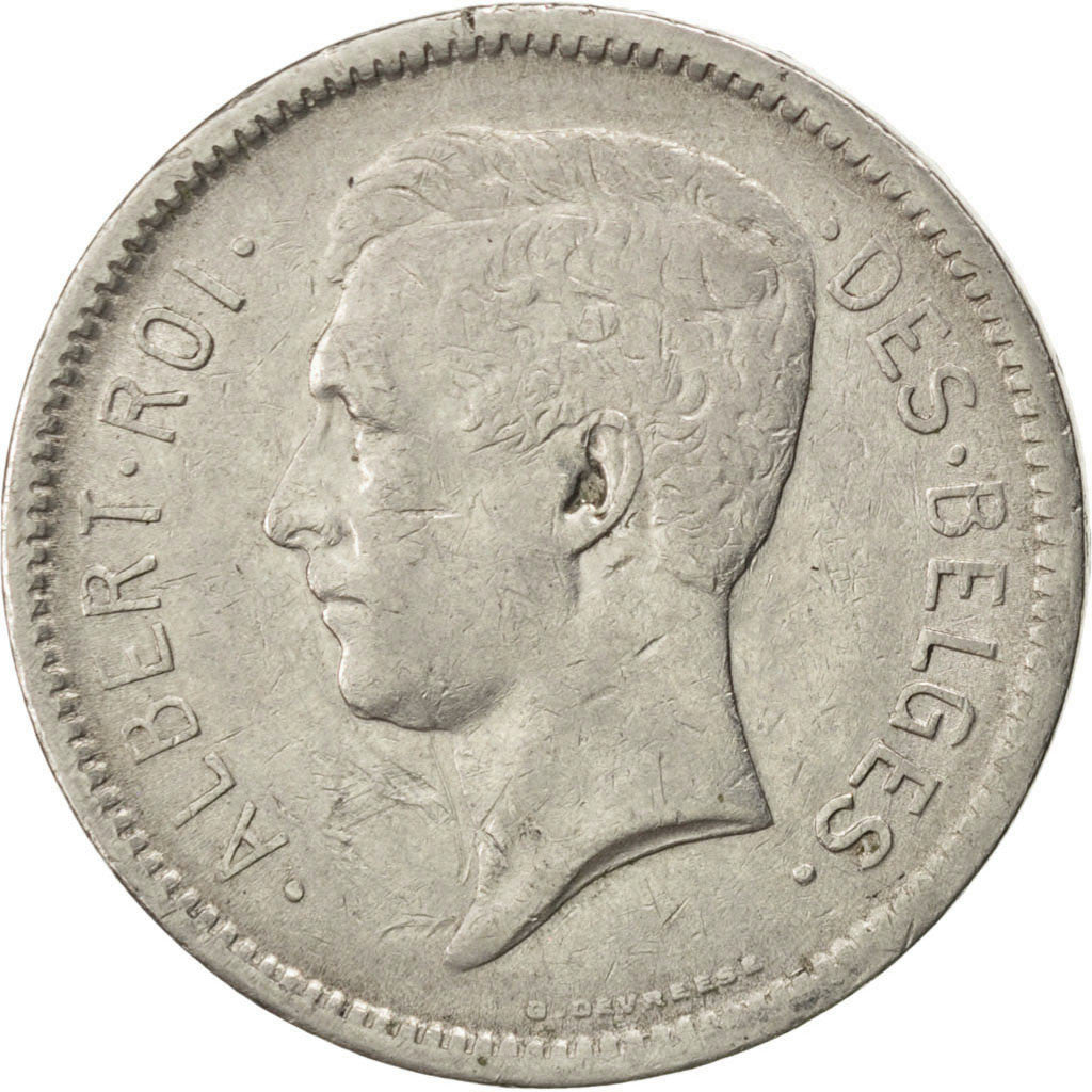 Coin, Belgium, 5 Francs, 5 Frank, 1934, EF(40-45), Nickel, KM:97.1
