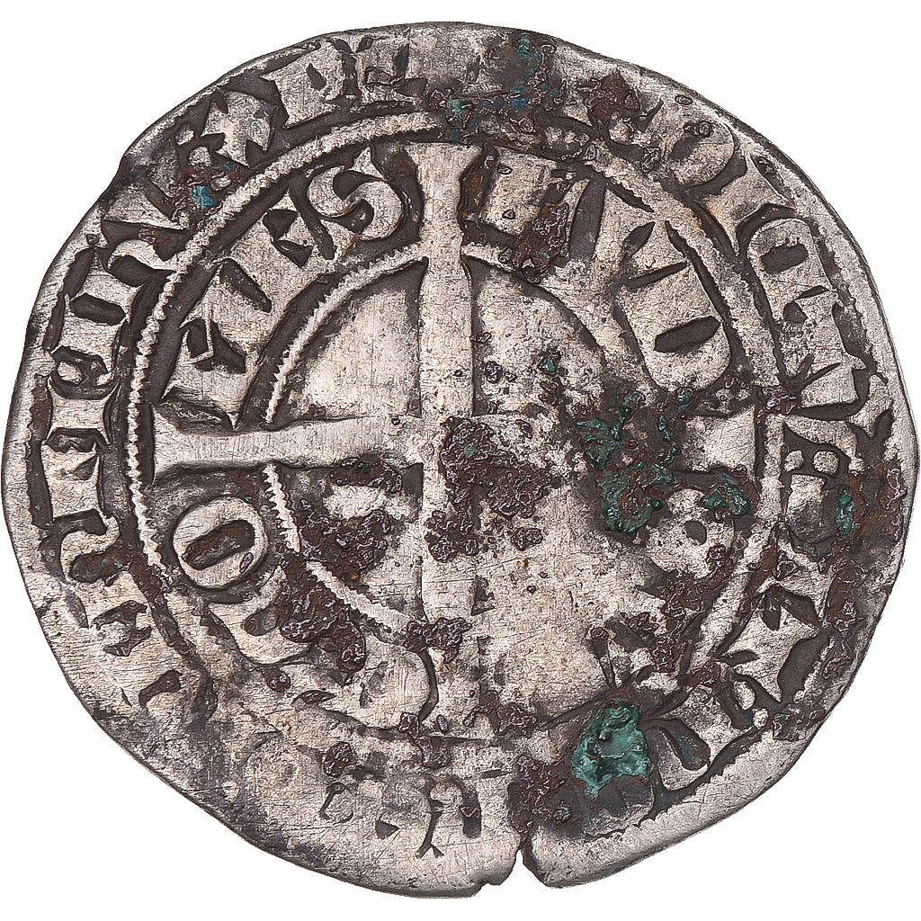 Moneta, Francja, Flanders, Louis II de Mâle, Gros, 1346-1384, VF(30-35)