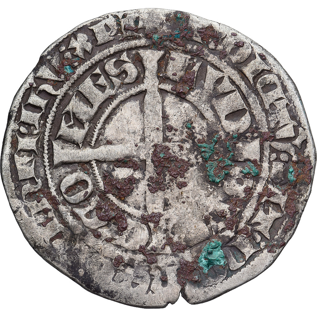 Münze, Frankreich, Flanders, Louis II de Mâle, Gros, 1346-1384, S+, Silber