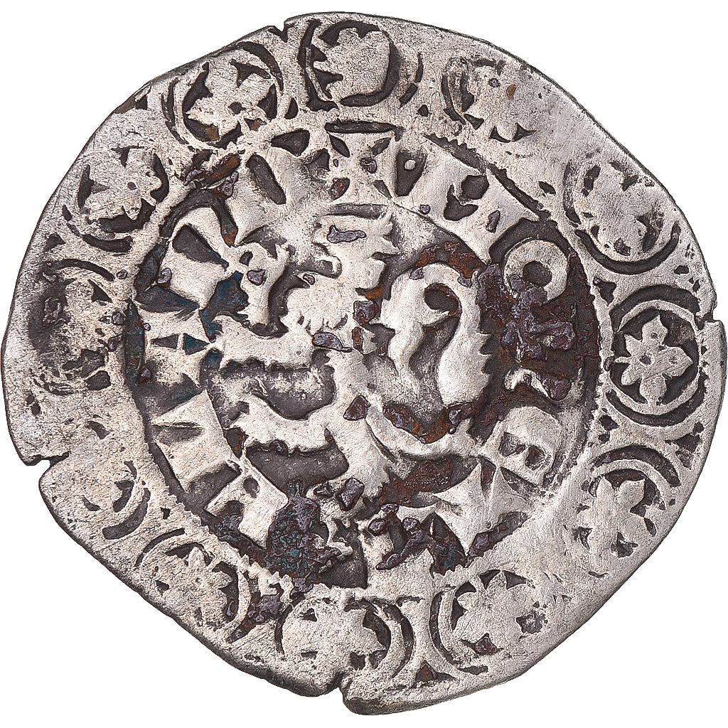Moneta, Francja, Flanders, Louis II de Mâle, Gros, 1346-1384, VF(30-35)