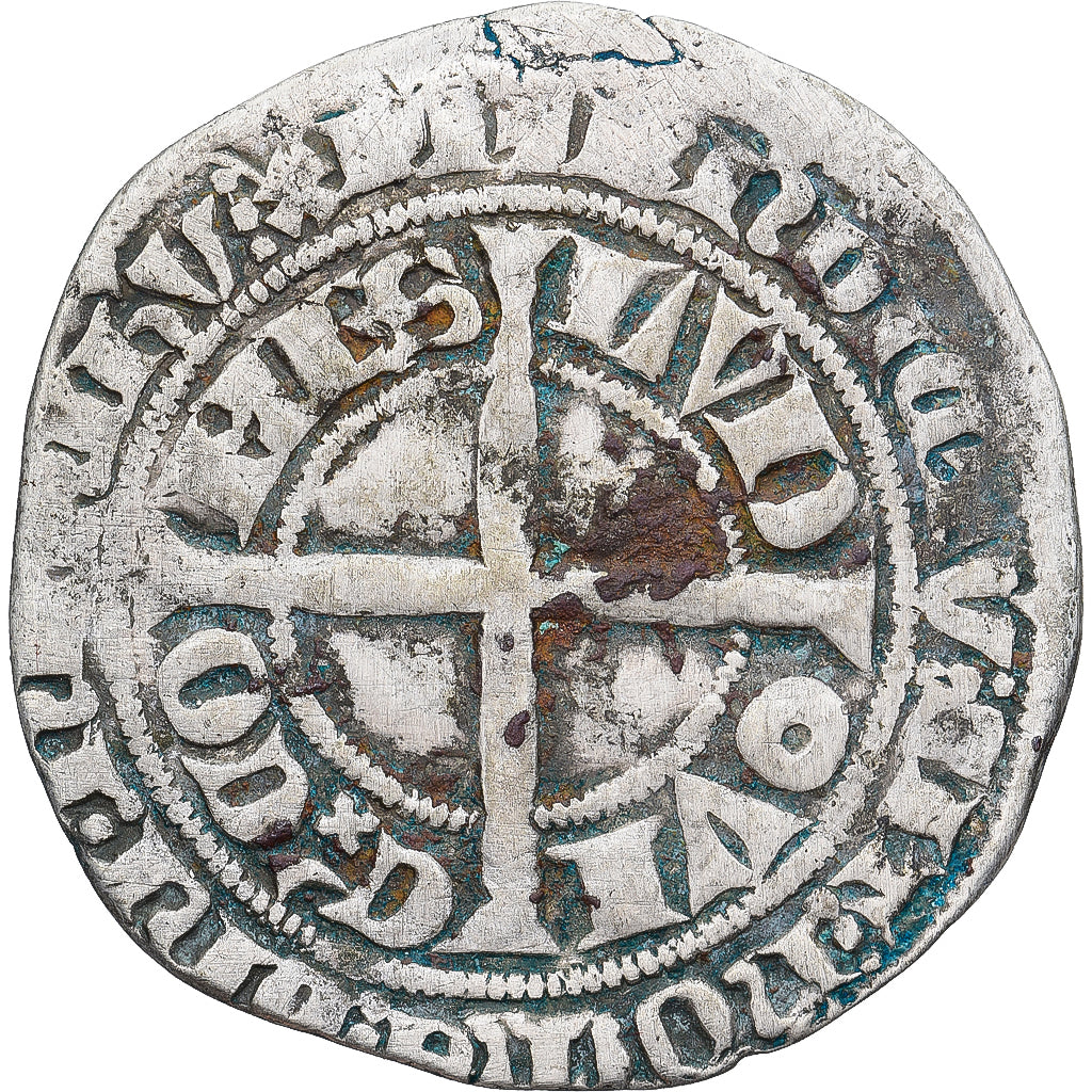 Münze, Frankreich, Flanders, Louis II de Mâle, Gros, 1346-1384, S+, Silber