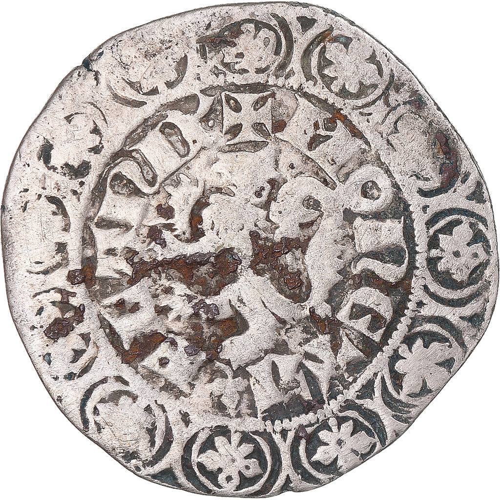 Moneta, Francja, Flanders, Louis II de Mâle, Gros, 1346-1384, VF(30-35)