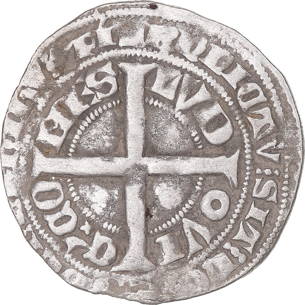 Moneta, Francja, Flanders, Louis II de Mâle, Gros, 1346-1384, VF(30-35)