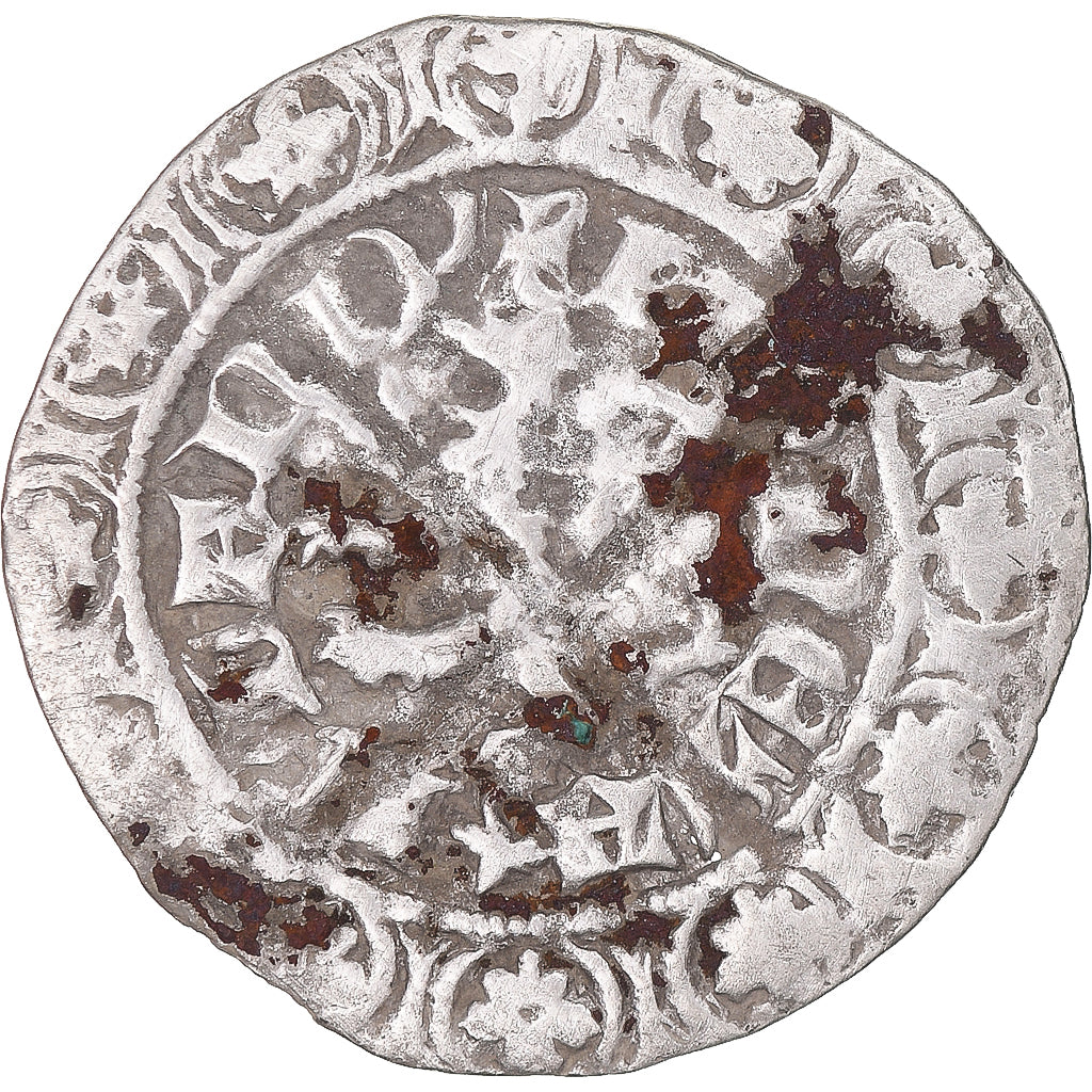 Moneta, Francja, Flanders, Louis II de Mâle, Gros, 1346-1384, VF(30-35)