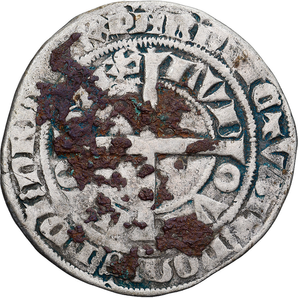 Münze, Frankreich, Flanders, Louis II de Mâle, Gros, 1346-1384, S+, Silber