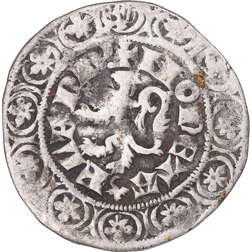 Moneta, Francja, Flanders, Louis II de Mâle, Gros, 1346-1384, VF(30-35)