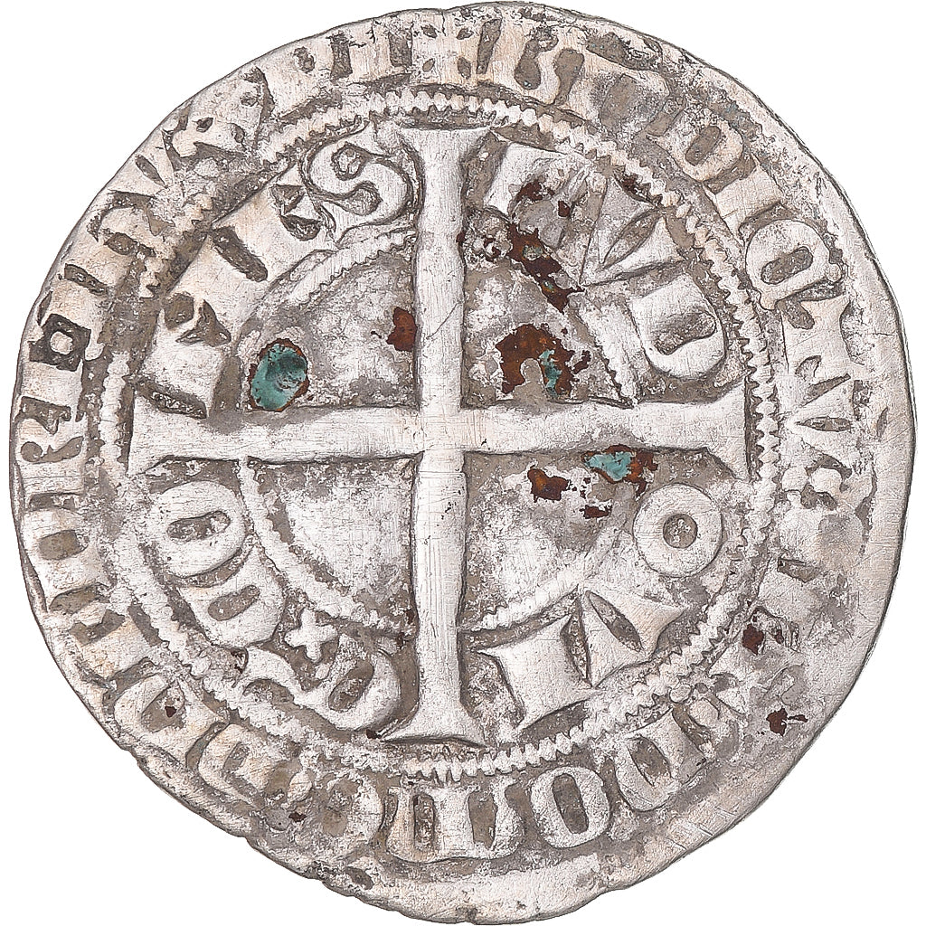 Moneta, Francja, Flanders, Louis II de Mâle, Gros, 1346-1384, VF(30-35)