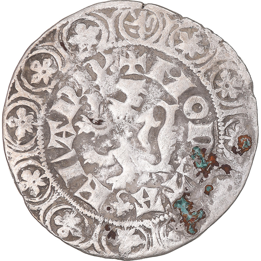 Moneta, Francja, Flanders, Louis II de Mâle, Gros, 1346-1384, VF(30-35)