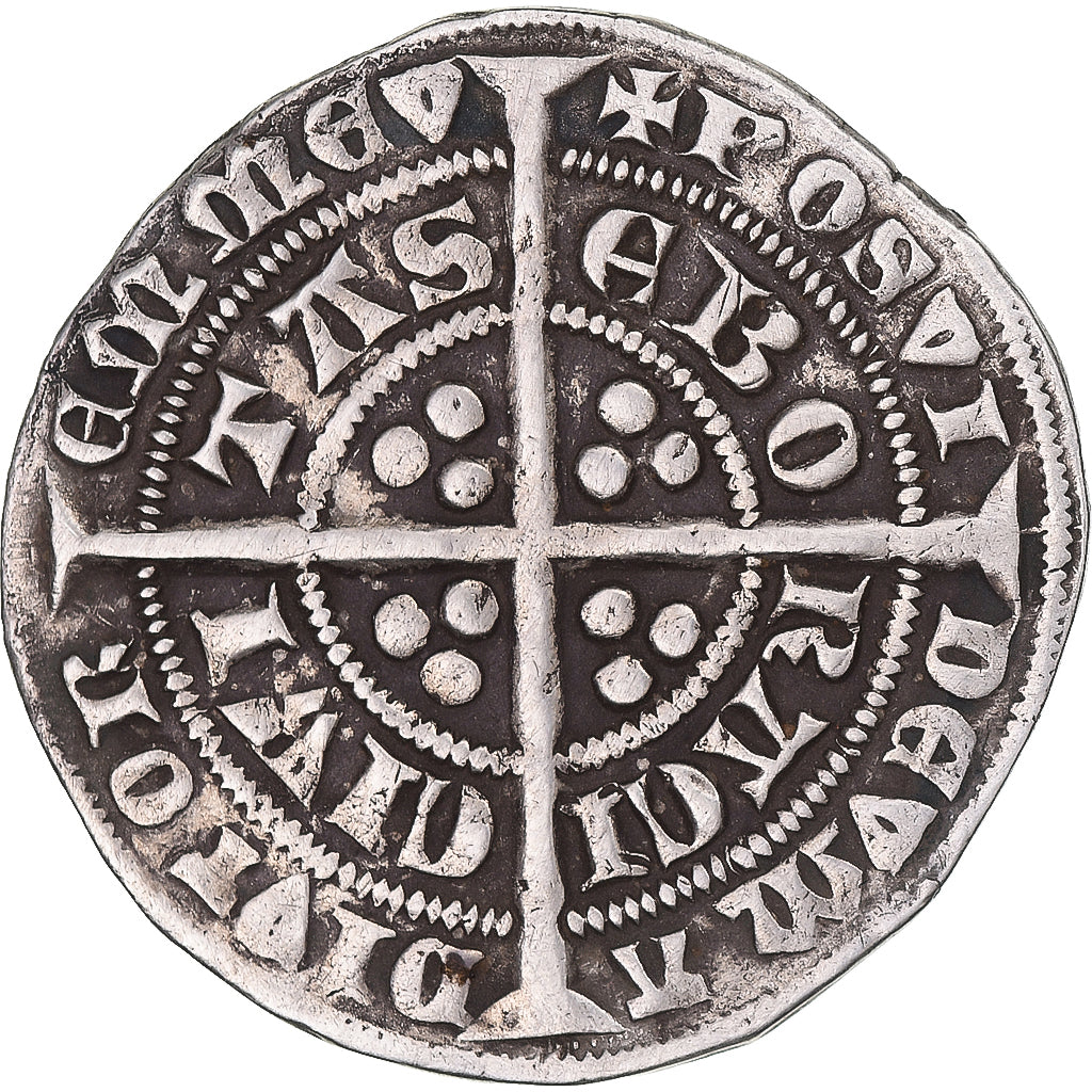 Great Britain, Edward III, Gros, 1351-1361, York, Silver, EF(40-45), Spink:1571