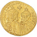 Constantine V, Leo IV and Leo III, Solidus, 751-775, Constantinople, Gold