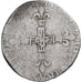 Moneda, Francia, Henri III, 1/4 Ecu, BC+, Plata, Gadoury:494