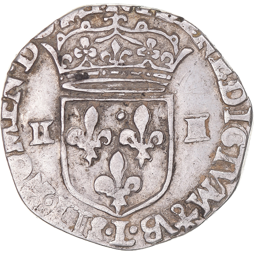 Munten, Frankrijk, Louis XIII, 1/4 Ecu à la croix fleurdelisée, 162(8?)