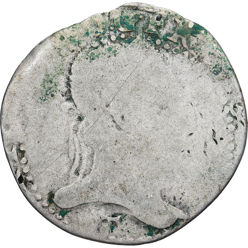 Munten, Frankrijk, Henri III, 1/2 Franc au col plat, Nantes, ZG+, Zilver