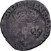 Moneda, Francia, Henri III, Double Sol Parisis, 1582, Montpellier, BC+, Vellón