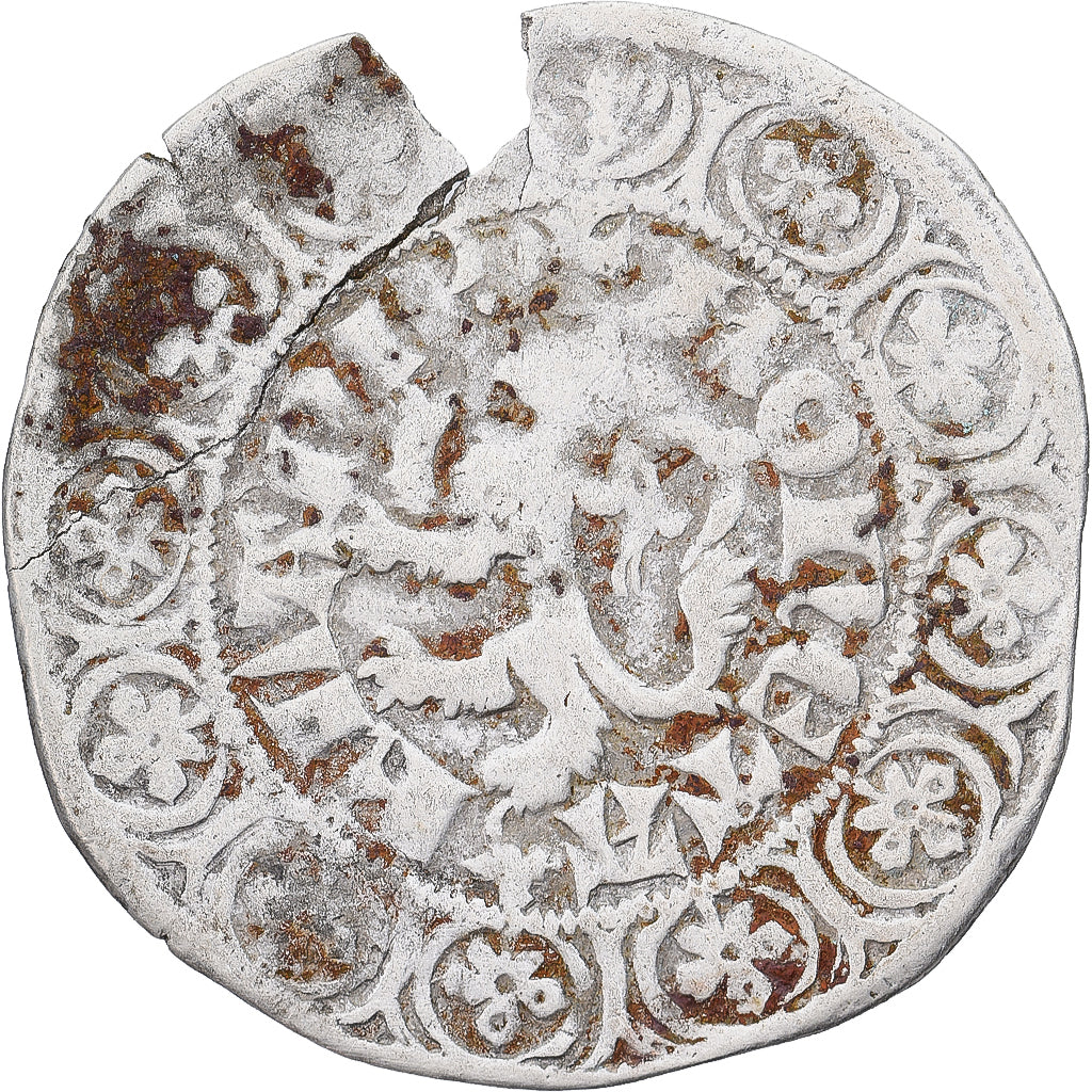 Moneda, Francia, Flanders, Louis II de Mâle, Gros, 1346-1384, BC+, Plata