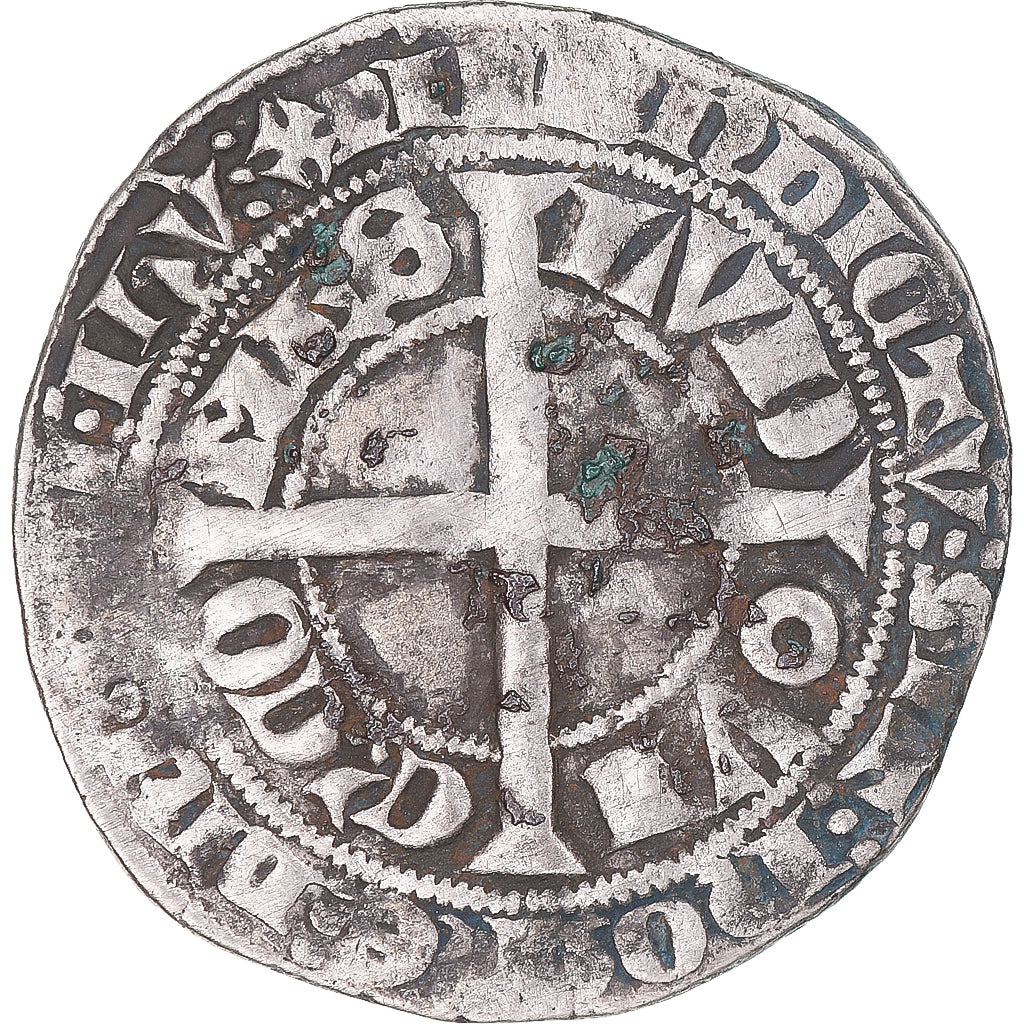 Moneta, Francja, Flanders, Louis II de Mâle, Gros, 1346-1384, VF(30-35)