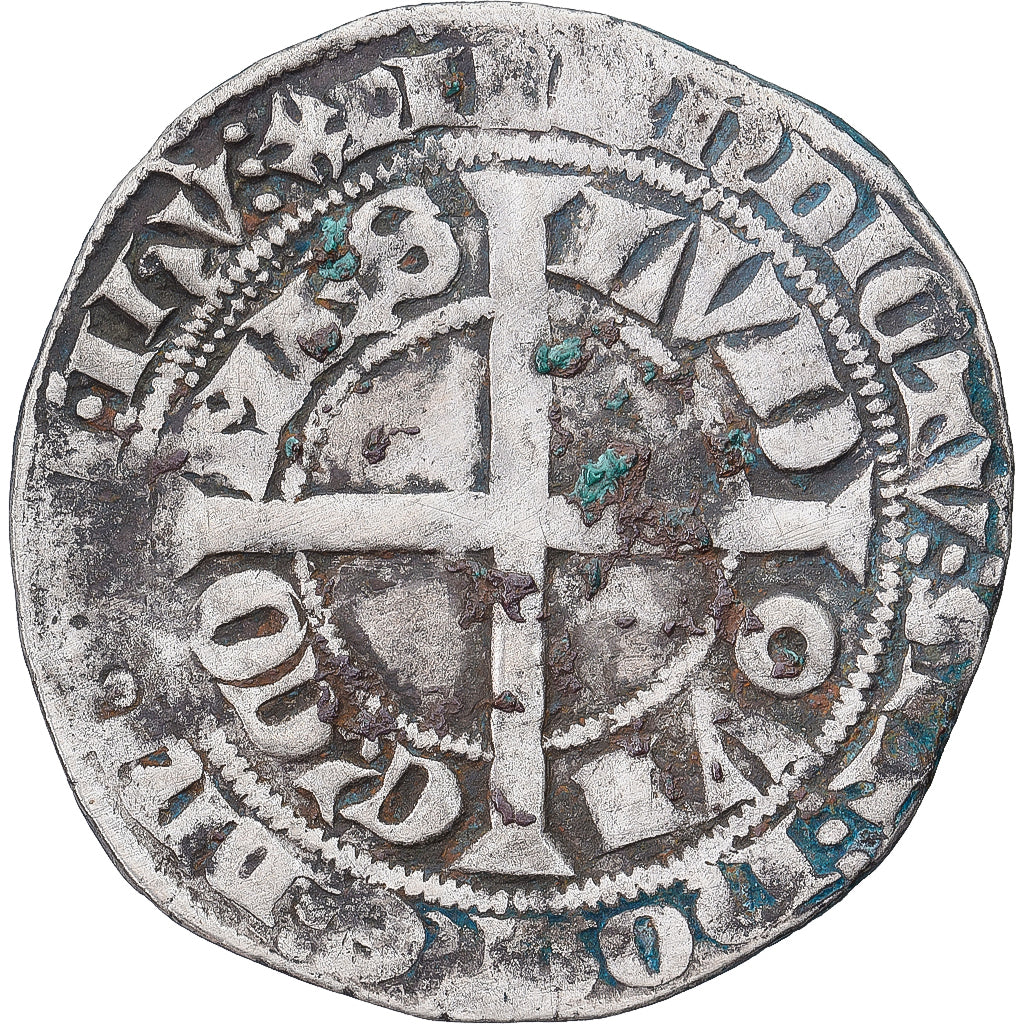 Münze, Frankreich, Flanders, Louis II de Mâle, Gros, 1346-1384, S+, Silber